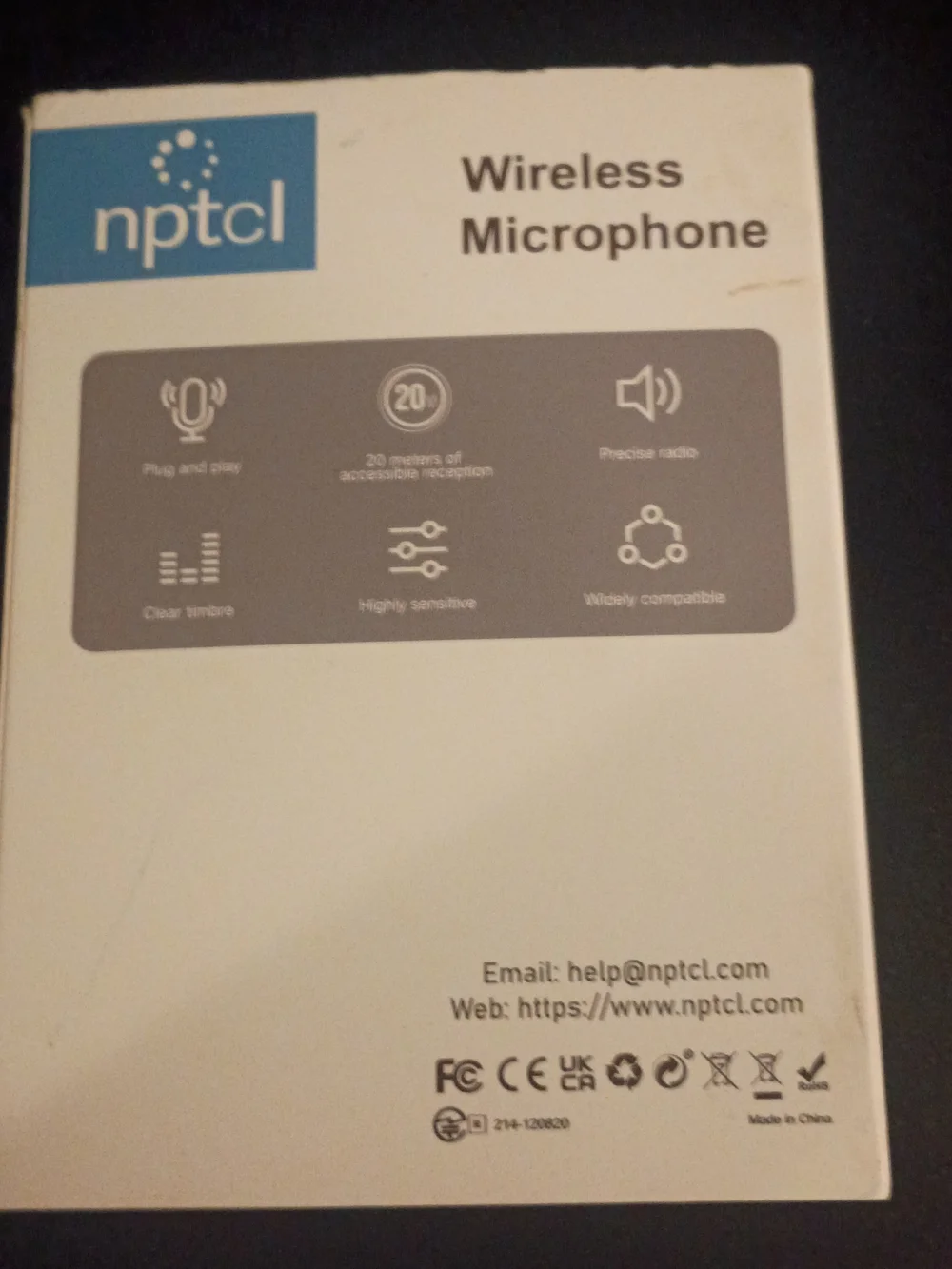 TCL Wireless Microphone - Black